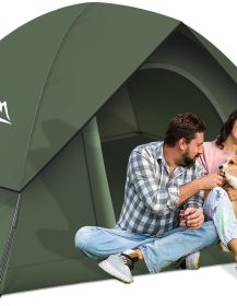Tents for Camping 3-4 Person with Rainfly, Camping Tents Waterproof Windproof, Not Crowded for 2 Person Camping Tent, Outdoor Dome Tent Easy Setup, Backpacking Tent for Adventure Backyard